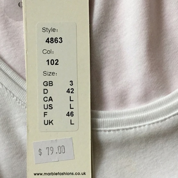 Not so Simple White Tee - Picture 6 of 6